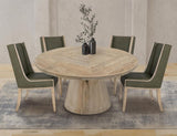 Balam Wooden Dining Chair - Melina Wood Upholstered Seat