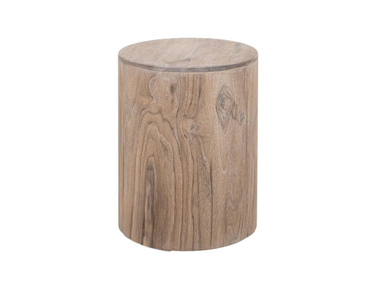 Handcrafted Chairside Table - Mango & Teak Wood Modern Design