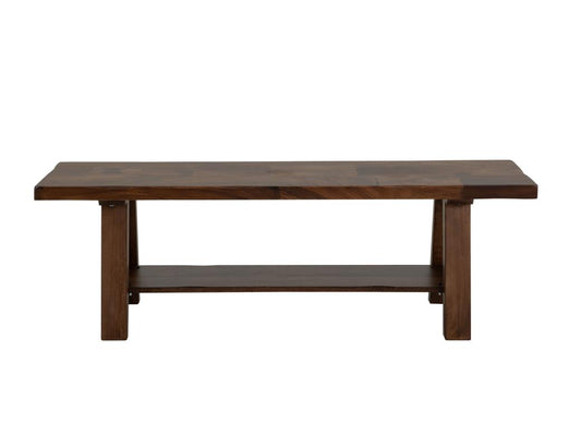 Wooden Bench - Parota Wood Collection with Metal Details