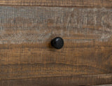 2 Drawer Nightstand | Rustic Antique Pine Wood Design