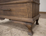 2 Drawer 2 Door Cabinet - Handcrafted Arlette Pine Wood Bookcase