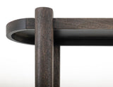 4 Shelf Black Balam Bookcase | Handcrafted Mango & Teak Wood
