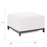 Axis Ottoman Seascape Natural Slipcover -Cover Only