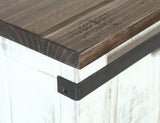 4 Drawer 1 Door Chest - Pueblo White Solid Pine Collection