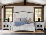 1 Drawer 2 Mesh Door Nightstand | Pueblo White Solid Pine