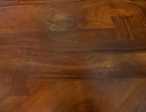 2 Drawer Nightstand - Parota Wood with Metal Details