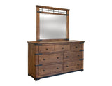 7 Drawer Dresser | Parota Wood Hand-Distressed Design
