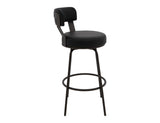 Maison Bar Stool - Modern Wooden Frame & Metal Base Barstool