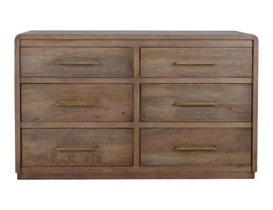 6 Drawer Dresser - Handcrafted Mango Wood Mezquite Collection