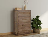 4 Drawer Chest - Handcrafted Mango Wood Storage Furniture