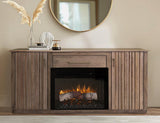 Mesquite Electric Fireplace TV Stand - Mango Wood