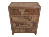 4 Drawer Chest | Modern Bedroom Storage | Teak & Mango Wood