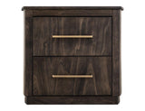 2 Drawer Nightstand | Dark Mango Wood Bedside Table