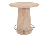 White Balam Bistro Pub Table | Sustainable Mango Wood Dining