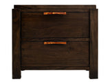 Rarámuri 2 Drawer Nightstand | Solid Wood Bedside Table