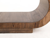 Upholstered Seat Bench with Storage - Balam Mango Wood Bench
