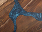 Zaphiro Round Dining Table | Handcrafted Parota Wood & Sapphire Epoxy