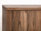 Balam 80" TV Stand with Electric Fireplace - Mango & Teak Wood