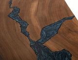Live Edge Parota Wood Sofa Table | Epoxy Collection