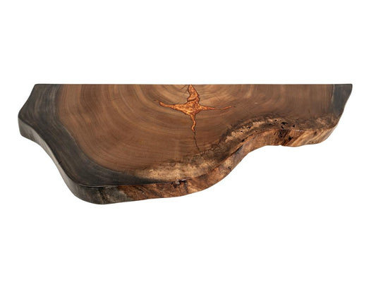 Live Edge Parota Wood Sofa Table | Epoxy Collection