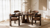 Raramuri Round Dining Table | Mango Wood & Epoxy Resin