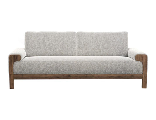Modern Wooden Frame Sofa | Premium Fabric & Natural Design