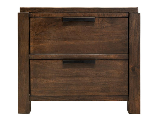 Rarámuri 2 Drawer Nightstand | Solid Wood Bedside Table