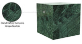 Bolzano End Table - Handcrafted Marble Accent with Unique Veining for Modern Art Deco Spaces