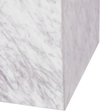 Bolzano End Table - Handcrafted Marble Accent with Unique Veining for Modern Art Deco Spaces