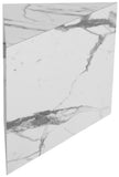 Aritzia Contemporary End Table with Elegant Faux Marble Surface and Durable Wooden Frame Design