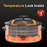 Royalcraft 8-Quart Slow Cooker with Self-Basting Lid