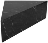 Aritzia Contemporary Coffee Table with Elegant Calacatta Surface and Geometric Design for Modern Spaces