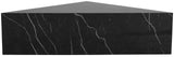 Aritzia Contemporary Coffee Table with Elegant Calacatta Surface and Geometric Design for Modern Spaces