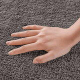 100% Cotton Tufted 3000 Gsm Reversible Bath Rug, Charcoal