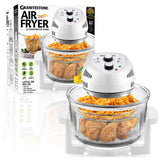 Granitestone 16 Qt Glass Air Fryer 1300W Silver