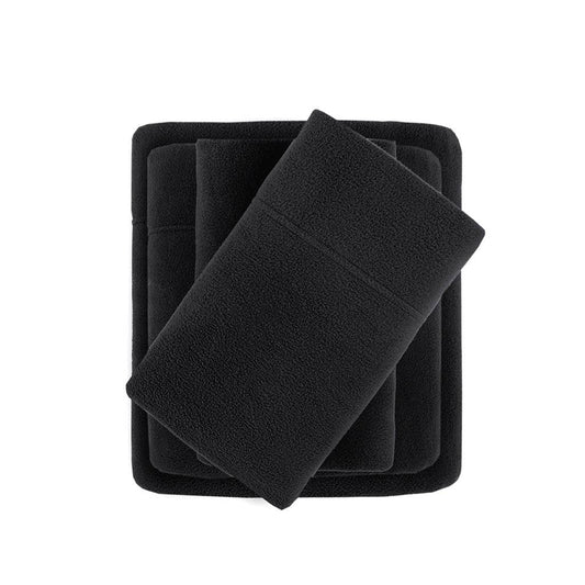 Microfleece Warm Sheet Set, Black