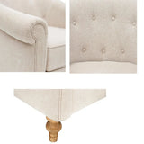 Wholesale Low Back Tufted Accent Arm Chair, Cream
