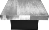 Palladium Iron Coffee Table - Modern Matte Black and Textured Metal Finish for Contemporary Style