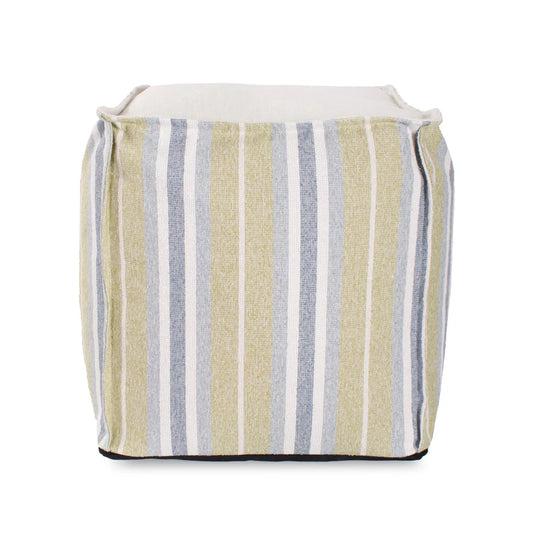 Tall Square Indoor/Outdoor Pouf Dune Moss