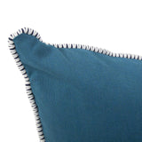 24 x 24 Outdoor Pillow with Dec Cord- Seascape Turquoise- Poly Insert