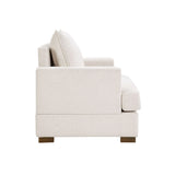 Modern Oversized Upholstered Armchair, Beige