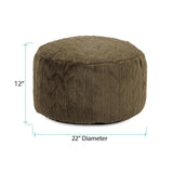 Foot Pouf Angora Moss