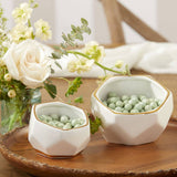 Geometric Ceramic Planter - Small & Medium (Set of 2)