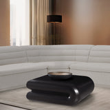 Enigma Coffee Table - Modern Curved Design Perfect for Game Nights, Living Room Elegance & Style