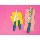 3-Piece Printed Kitchen Knife Set-Tropical