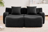 ROMA 82.7" Loveseat with 2 Ottomans