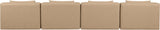 Cube - Modular 4 Piece Armless Sofa - Tan