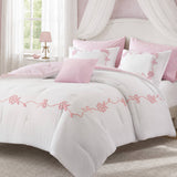 Charming Floral Microfiber Comforter Set For Kids, Pink