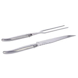 Laguiole Stainless Steel Carving Knife & Fork Set