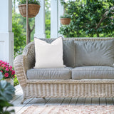 24 x 24 Outdoor Pillow with Dec Cord- Seascape Natural- Poly Insert